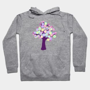 Purple Bloom Tree Hoodie